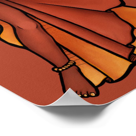 Nubian Belly Dancer Goddess Poster (Hoek)