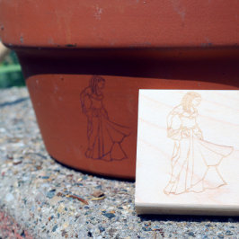 Nubian Belly Dancer Goddess Rubberstempel