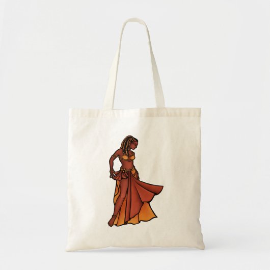 Nubian Belly Dancer Goddess Tote Bag (Voorkant)