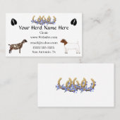 Nubian & Boer Goat Visitekaartje (Voorkant / Achterkant)