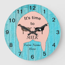 Nubian Dairy Goat Boerderij Udder Large Clock Grote Klok