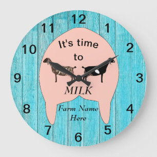 Nubian Dairy Goat Boerderij Udder Large Clock Grote Klok