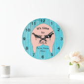 Nubian Dairy Goat Boerderij Udder Large Clock Grote Klok (Huis)