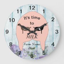 Nubian Dairy Goat Boerderij Udder Large Clock
