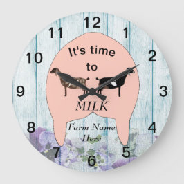 Nubian Dairy Goat Boerderij Udder Large Clock Grote Klok