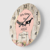 Nubian Dairy Goat Boerderij Udder Large Clock Grote Klok (Hoek)