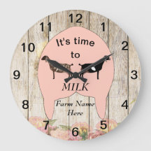 Nubian Dairy Goat Boerderij Udder Large Clock