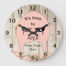 Nubian Dairy Goat Boerderij Udder Large Clock Grote Klok
