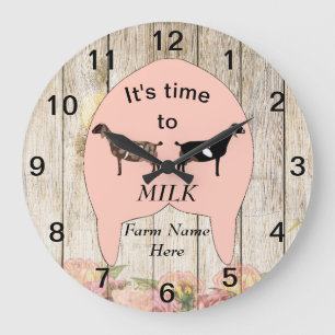 Nubian Dairy Goat Boerderij Udder Large Clock Grote Klok