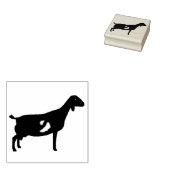 Nubian Dairy Goat Rubberstempel (Gestempeld)