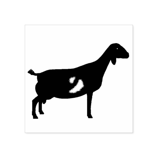 Nubian Dairy Goat Rubberstempel (Afrduk)
