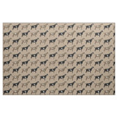 Nubian Dairy Goats on Tan Stof (Fat Quarter)