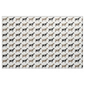 Nubian Dairy Goats on White Stof (Fat Quarter)
