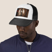Nubian doe mee uit de poort trucker pet (In situ)