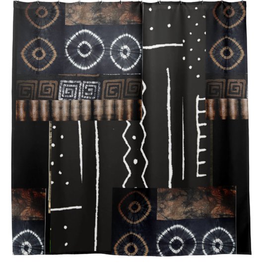 Nubian Douchegordijn (Voorkant)