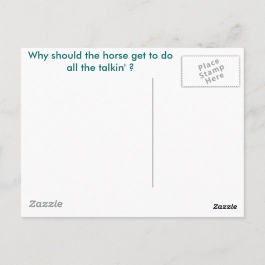 Nubian Goat Briefkaart (Achterkant)