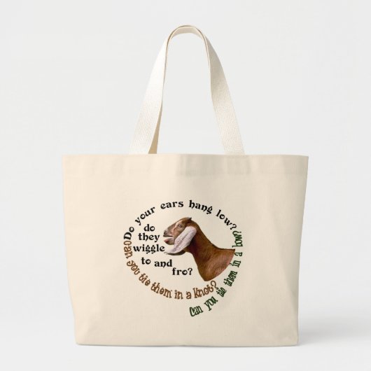 NUBIAN GOAT - DOE JE PAAR LAAG? GROTE TOTE BAG (Voorkant)