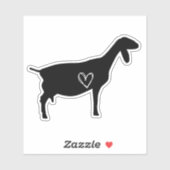 Nubian Goat Love Sticker (Vel)