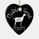 Nubian Goat Ma Gift Keramisch Ornament (Rechts)