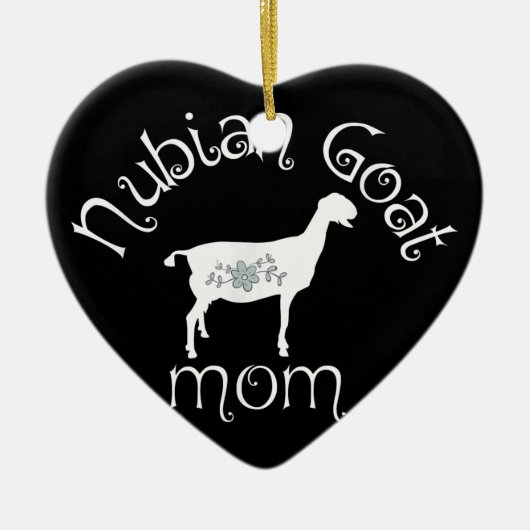 Nubian Goat Ma Gift Keramisch Ornament (Voorkant)