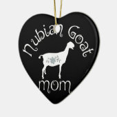 Nubian Goat Ma Gift Keramisch Ornament (Links)