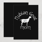 Nubian Goat Ma Gift Save The Date (Voorkant / Achterkant)