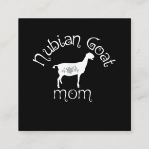 Nubian Goat Ma Gift Vierkante Visitekaartje