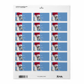 Nubian Goat Santa Goat Label met kerstcadeaus (Full Sheet)