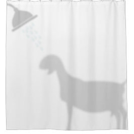 Nubian Goat Shadow Silhouette Shadow Buddies Douchegordijn