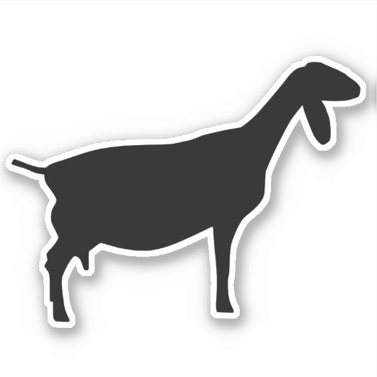Nubian Goat Sticker (Voorkant)