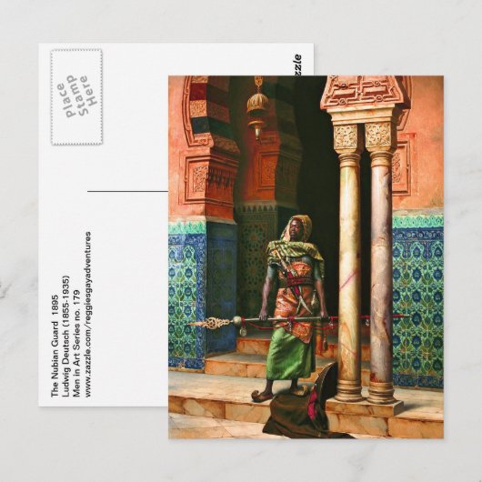 Nubian Guard van Deutsch Briefkaart (Voorkant / Achterkant)