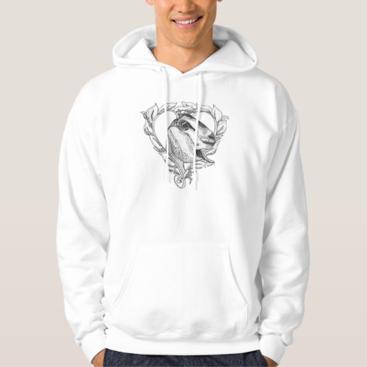 Nubian Head in Heart Hoodie (Voorkant)