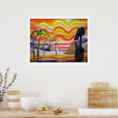 Nubian Horizon Poster (Keuken)