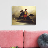Nubian Horseman bij de Gallop Canvas Afdruk (Insitu (Woonkamer))