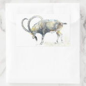 Nubian Ibex 2008 Rechthoekige Sticker (Tas)