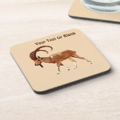 Nubian Ibex - Ein Gedi Bier Onderzetter (Linkerzijde)