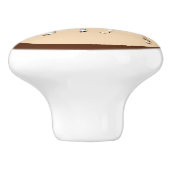 Nubian Ibex - Ein Gedi Keramische Knop (Zijkant)