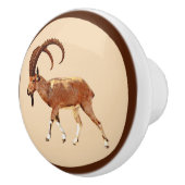 Nubian Ibex - Ein Gedi Keramische Knop (Rechts)