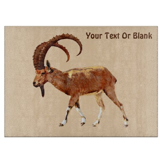 Nubian Ibex - Ein Gedi Snijplank (Voorkant)