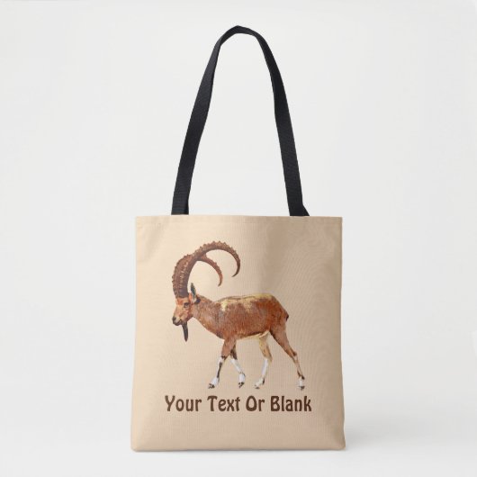 Nubian Ibex - Ein Gedi Tote Bag (Voorkant)