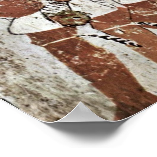 Nubian Mercenaries van Maler Der Grabkammer Des Ze Poster (Hoek)