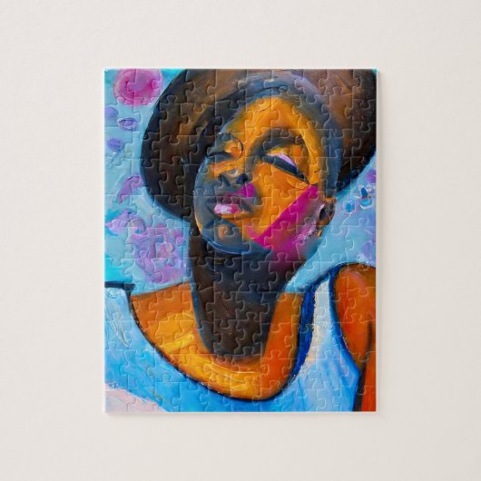 Nubian Princess Powerful Black Woman Legpuzzel (Verticaal)