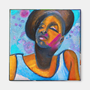 Nubian Princess Powerful Black Woman Magneet