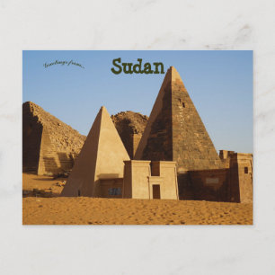 Nubian Pyramids Meroe Sudan Briefkaart