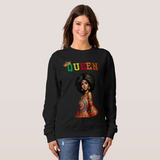 Nubian Queen: Beauty Women's sweatshirt (Voorkant volledig)