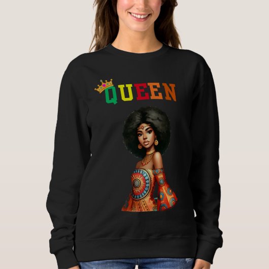 Nubian Queen: Beauty Women's sweatshirt (Voorkant)