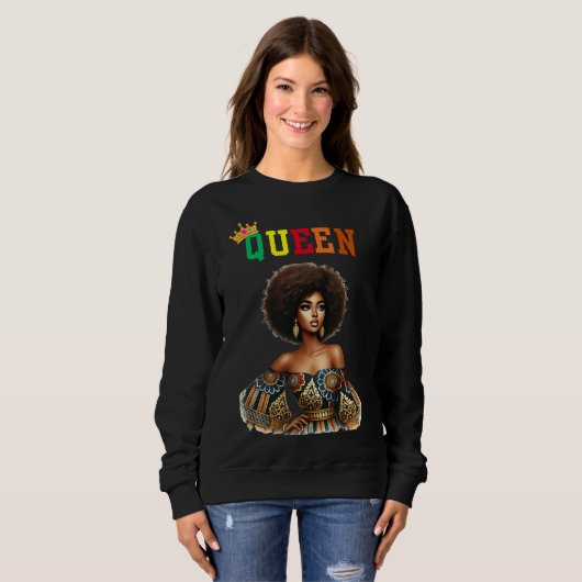 Nubian Queen: Classy Women's sweatshirt (Voorkant volledig)