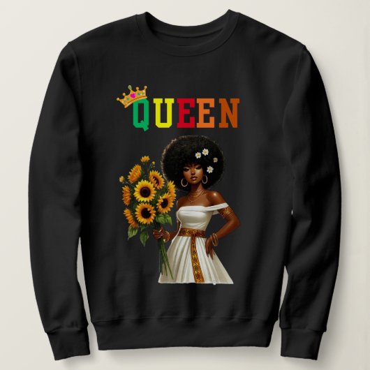 Nubian Queen: Daisy Women's sweatshirt (Design voorkant)