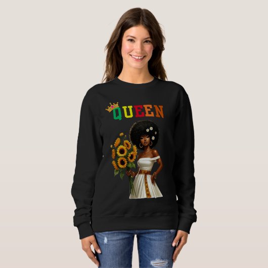 Nubian Queen: Daisy Women's sweatshirt (Voorkant volledig)