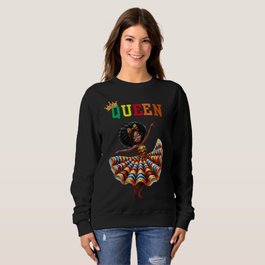 Nubian Queen: Dance Women's sweatshirt (Voorkant volledig)